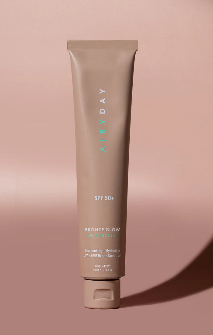 Airyday Bronze Glow foundation with SPF 50+ protection, satin finish, and a bronze hue BDJ Skin & Body Perth