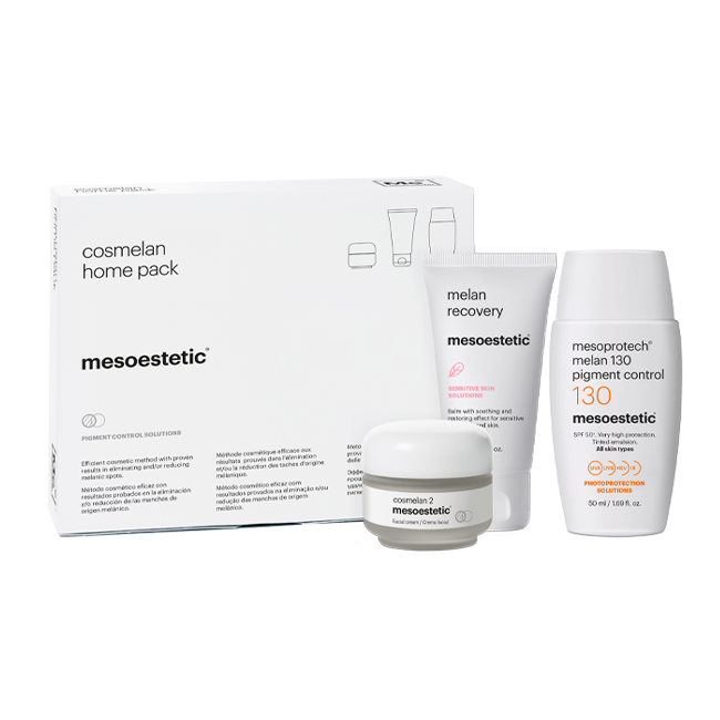 Cosmelan 2 cream, melan recovery balm, and melan 130 pigment control serum BDJ Skin & Body Perth