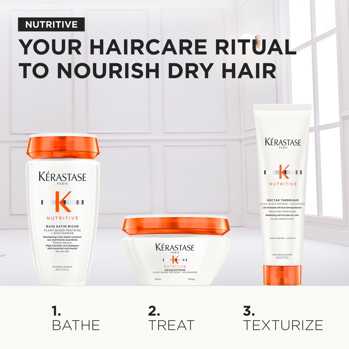 KERASTASE - NUTRITIVE NOURISHING HAIRCARE ROUTINE HOLIDAY GIFT PACK